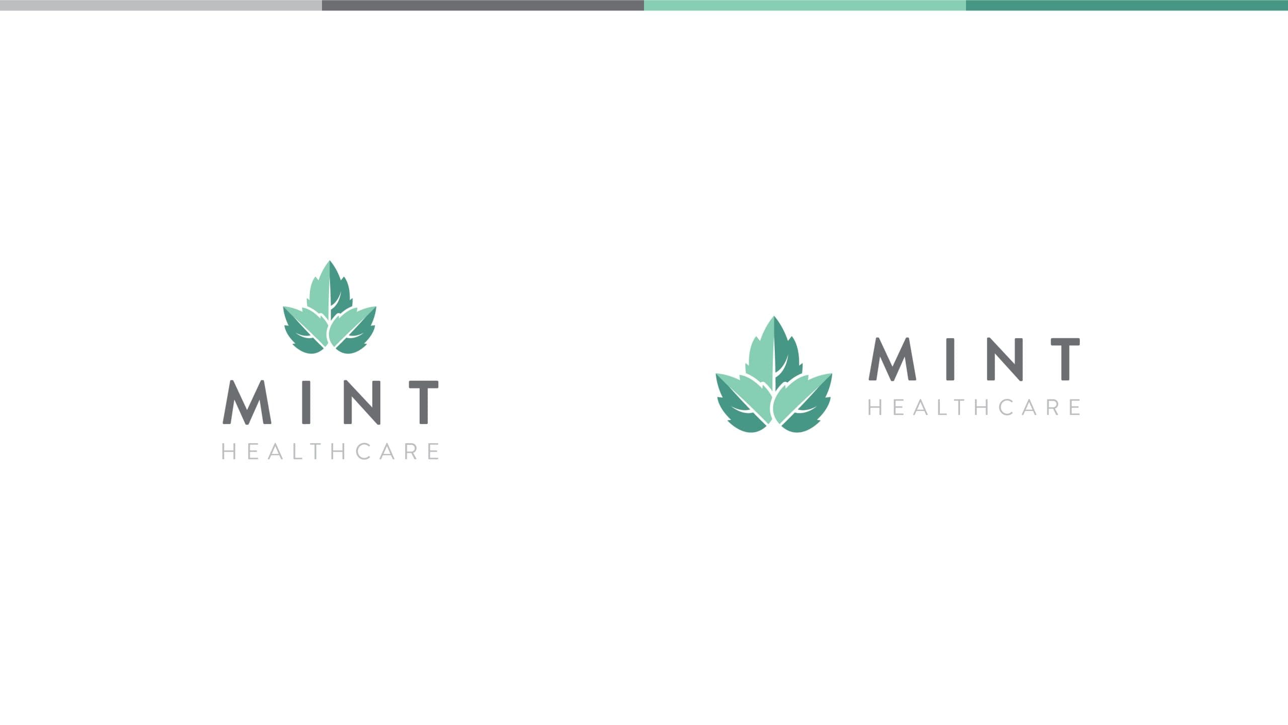 Mint Healthcare logo concept artwork
