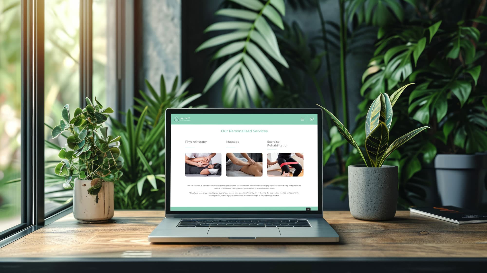 Mint Healthcare — Brand & Web by Brand in Black