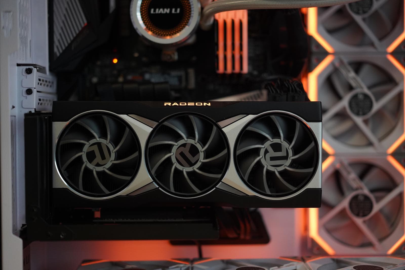 PC build desk setup photography