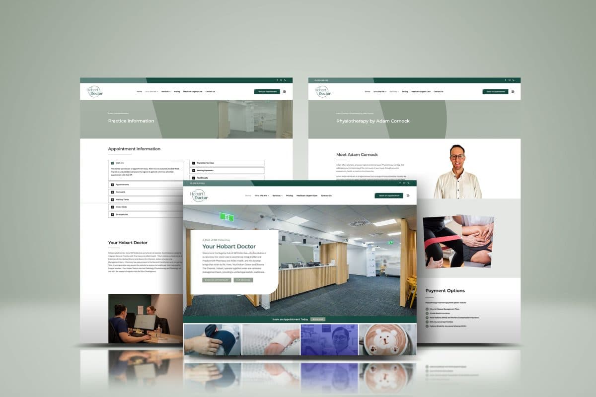 Your Hobart Doctor website design by Brand in Black