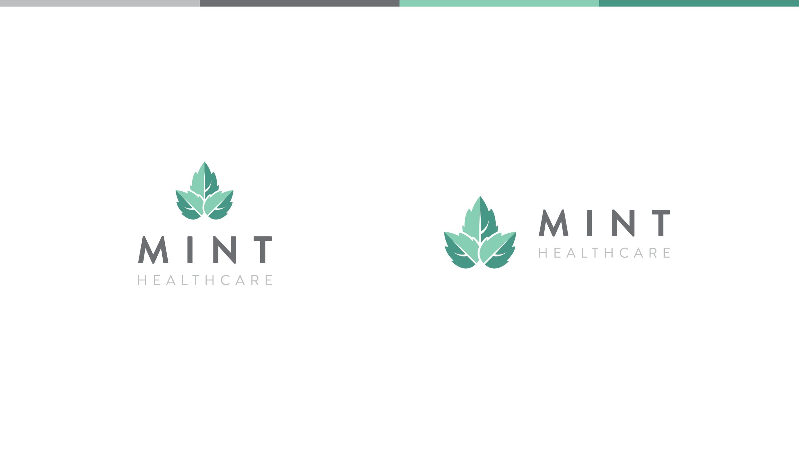 Mint Healthcare logo concept artwork