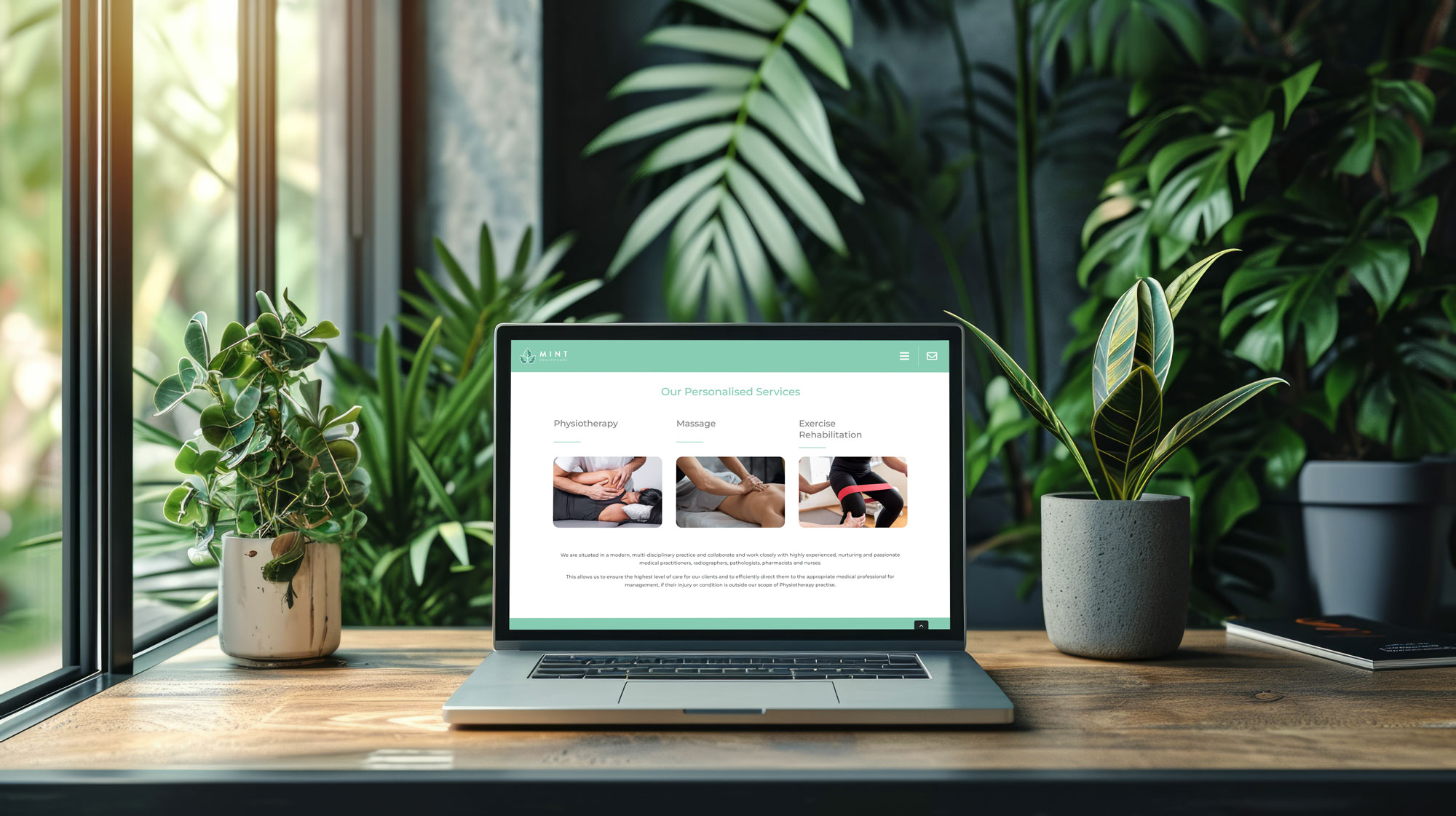 Mint Healthcare — Brand & Web by Brand in Black