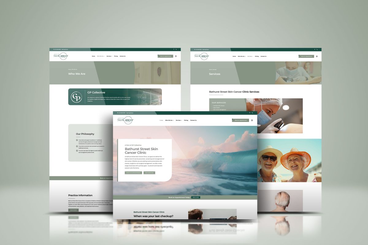 Bathurst Street Skin Cancer Clinic website by Brand in Black